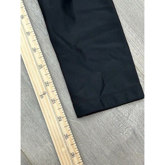 Blue Life Fit Womens Garter Leggings Elastic Waist Sheer Mesh Panel Black Size S - Picture 7 of 7